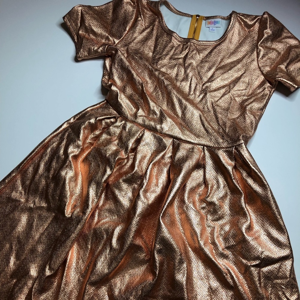 L Elegant Amelia Dress in Copper